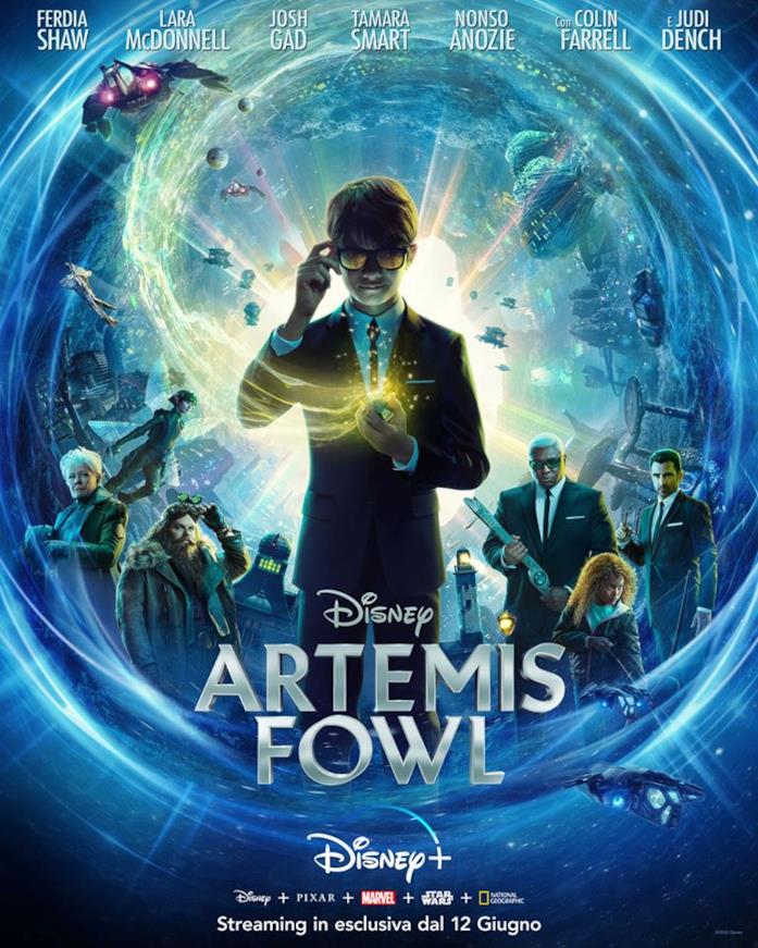 Artemis Fowl: poster Disney+ Il poster italiano per l'uscita di Artemis Fowl su Disney+