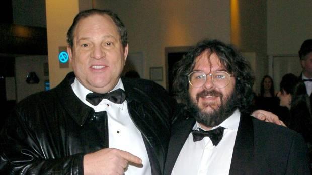 Peter Jackson accanto al producer accusato di molestie Harvey Weinstein