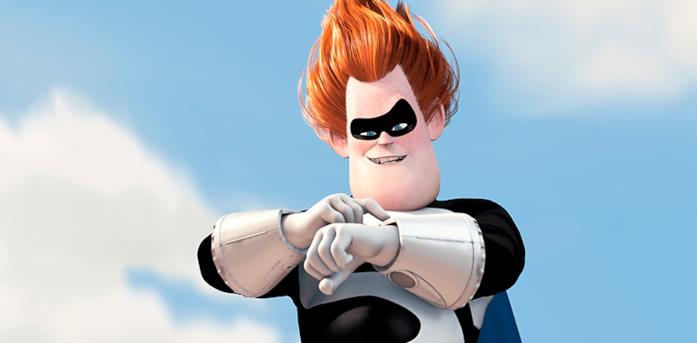 Il villain Disney Sindrome Sindrome un una scena de Gli Incredibili