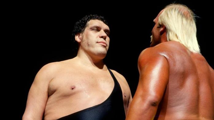 André the Giant con Hulk Hogan André the Giant