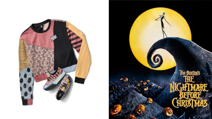 The Nightmare Before Christam: poster e felpa e sneakers collezione Vans