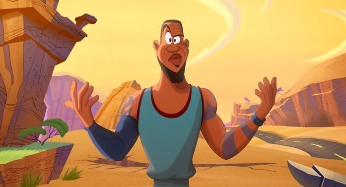 LeBron James in Space Jam: New Legends LeBron James versione Looney Tunes in Space Jam: New Legends