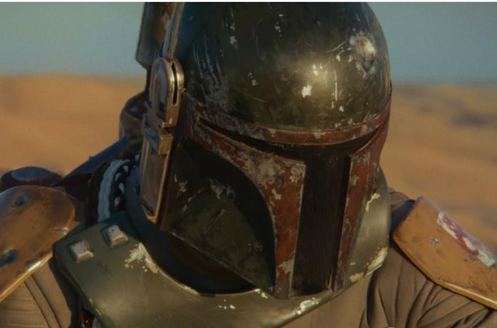 Temuera Morrison è Boba Fett in un frame dalla seconda stagione di The Mandalorian