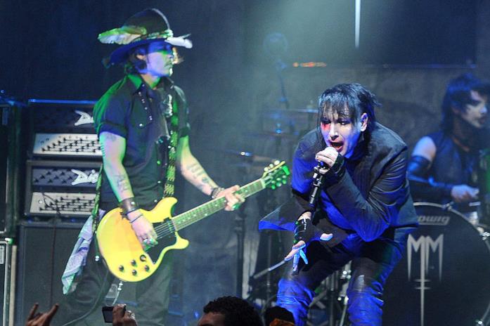 Johnny Depp e Marilyn Manson live
