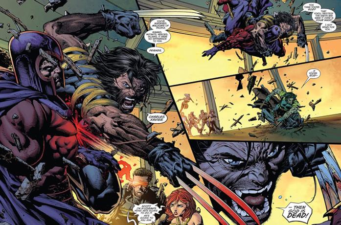 Ultimatum: Marvel starebbe pensando di portare la saga al cinema Una tavola a fumetti tratta dalla saga Marvel Comics Ultimatum