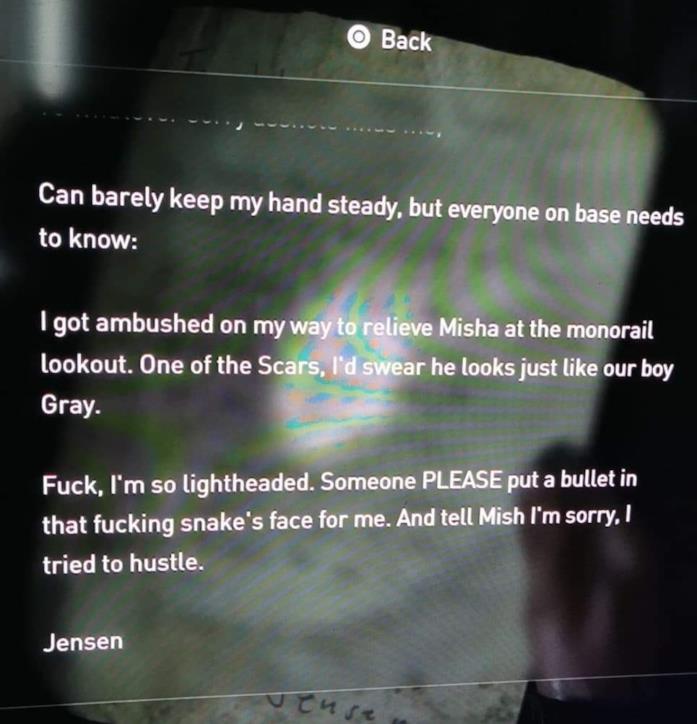 L'easter egg di Supernatural in The Last of Us Part 2 La lettera di Jensen in The Last of Us Part 2