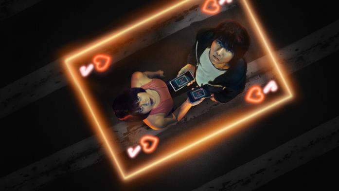 Kento Yamazaki e Tao Tsuchiya in un poster di Alice in Borderland Una foto promozionale di Alice in Borderland