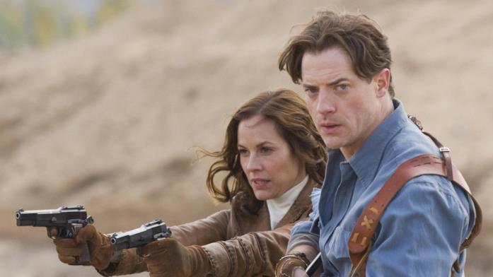 Maria Bello e Brendan Frase ne La Mummia 3 Maria Bello interpreta Evelyn ne La Mummia 3, accanto a Brendan Fraser