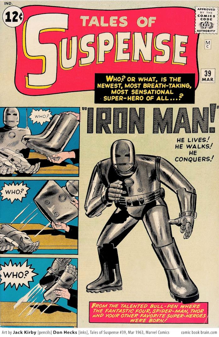 Il primo fumetto in è apparso Iron Man Tales of Suspense n.39