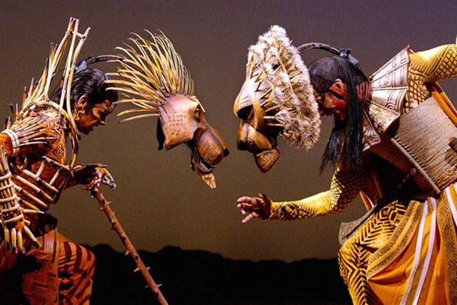 Il Re Leone: il musical Un'immagine con due dei protagonisti del musical de Il Re Leone