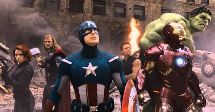 Un primo piano dei Vendicatori in The Avengers