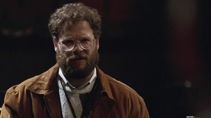 Seth Rogen interpreta Steve Wozniak nel biopic Steve Jobs Seth Rogen in una scena del biopic Steve Jobs