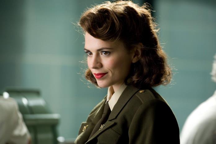 Peggy Carter, destinata a diventare Capitan America nel primo episodio di What If? Hayley Atwell nei panni di Peggy Carter in Captain America - Il primo Vendicatore