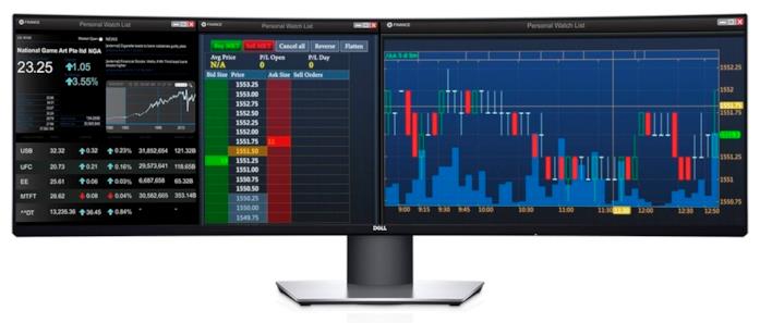 Il monitor U4919DW di Dell da 49 pollici Immagine stampa del monitor Dell da 49"