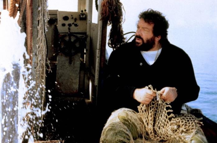 Bud Spencer in una scena del film Lo chiamavano Bulldozer