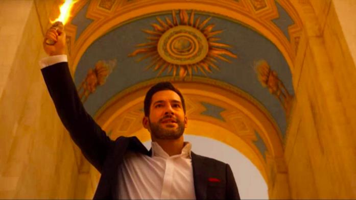 Lucifer è il nuovo Dio nel finale della 5B Una scena dal finale di Lucifer 5B