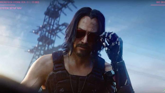 Keanu Reeves in Cyberpunk 2077