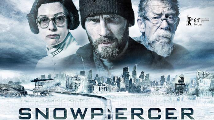 Snowpiercer, una serie TV dal film con Chris Evans Tilda Swinton, Chris Evans e John Hurt in un'immagine promozionale del film Snowpiercer