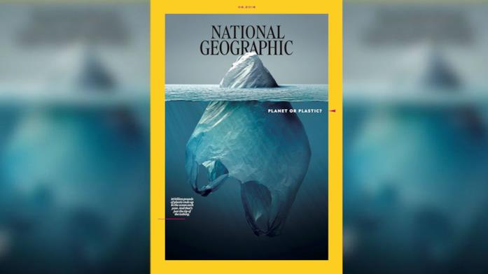 Il titolo dell'illustrazione di Jorge Gamboa è Iceberg Plástico