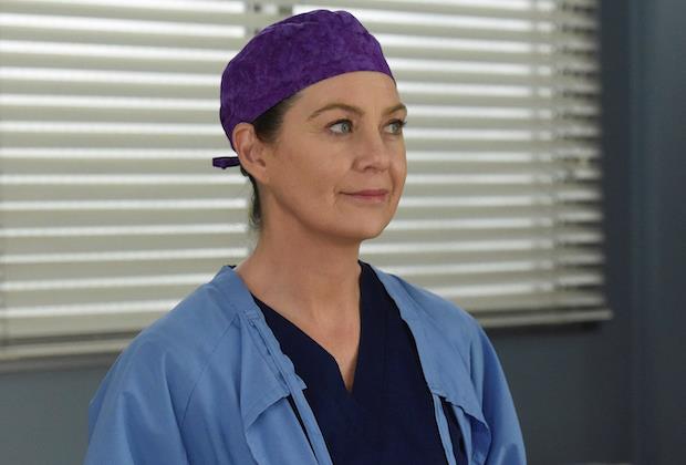 Ellen Pompeo in una scena di Grey's Anatomy 16