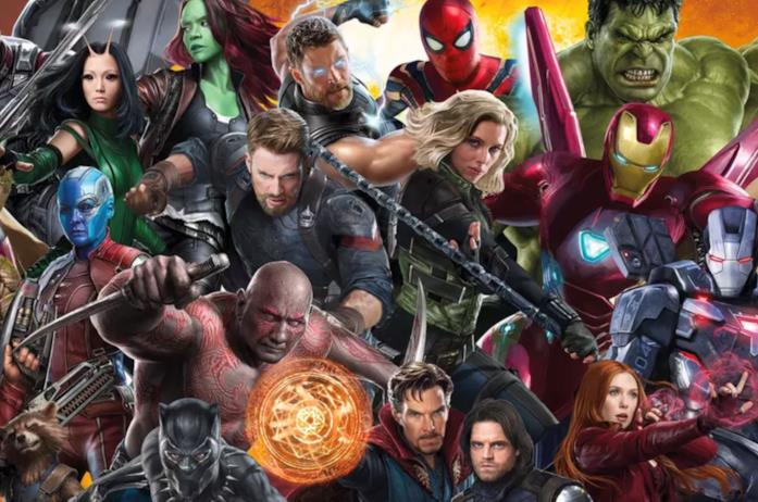 I film legati all'universo Marvel hanno conquistato Google Search nel 2018 Immagine promozionale con molti personaggi del Marvel Cinematic Universe