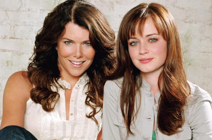Primo piano di Lauren Graham e Alexis Bledel