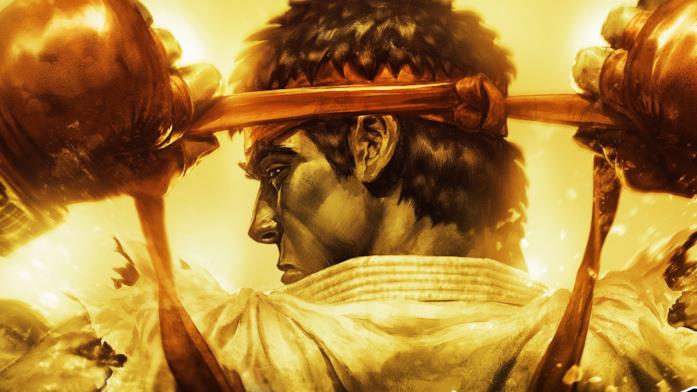 Un primo piano di Ryu da Ultra Street Fighter IV
