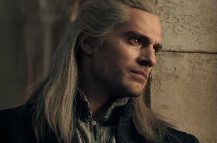 Un'immagine di Henry Cavill come Geralt di Rivia