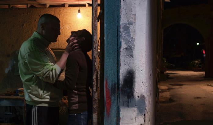 Dogman, il cane di paglia italiano a firma Matteo Garrone Edoardo Pesce e Marcello Fonte in una scena del film