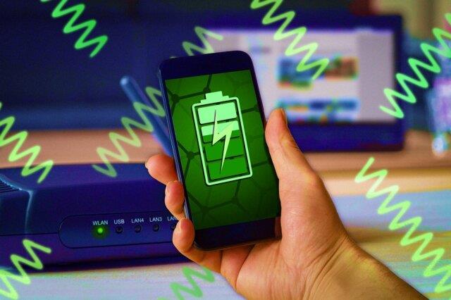 Un'immagine che mostra come l'energia dei segnali Wi-Fi possa essere "riciclata"