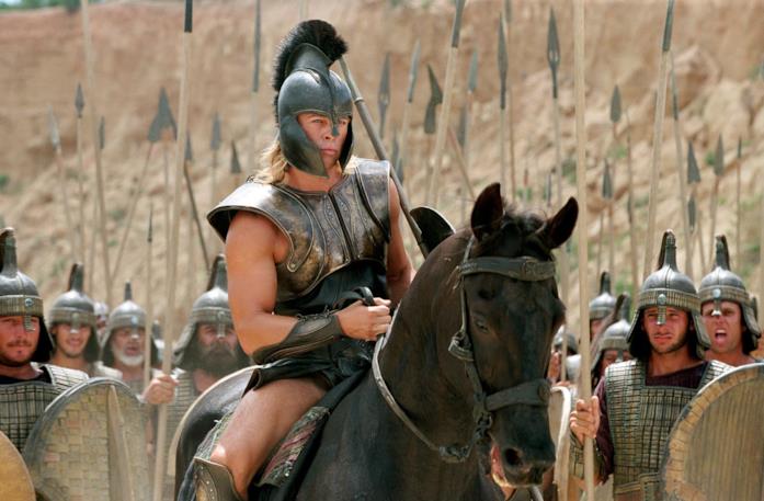 Brad Pitt è Achille in Troy