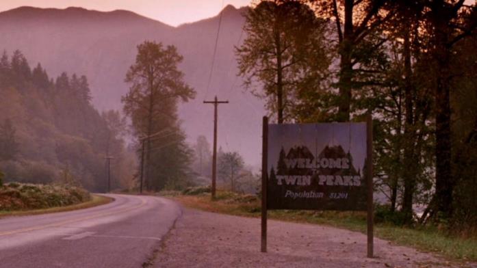Twin Peaks, cittadina fittizia dell'omonima serie Cartello di Twin Peaks