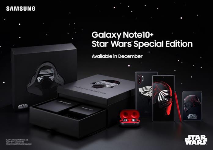 Samsung Galaxy Note 10+ Star Wars Special Edition Il contenuto della confezione del Samsung Galaxy Note 10+ Star Wars Special Edition