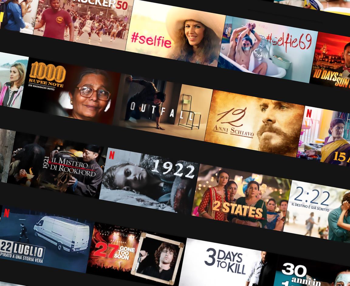 I titoli Netflix in ordine alfabetico