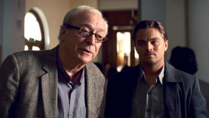 Inception, il finale spiegato da Michael Caine Michael Caine e Leonardo DiCaprio in una scena del film