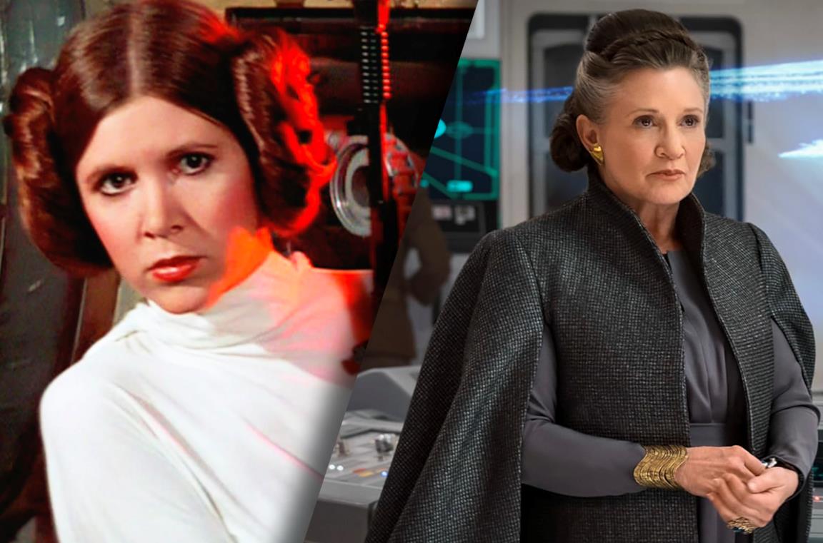 Carrie Fisher nei panni di Leia Organa in Star Wars