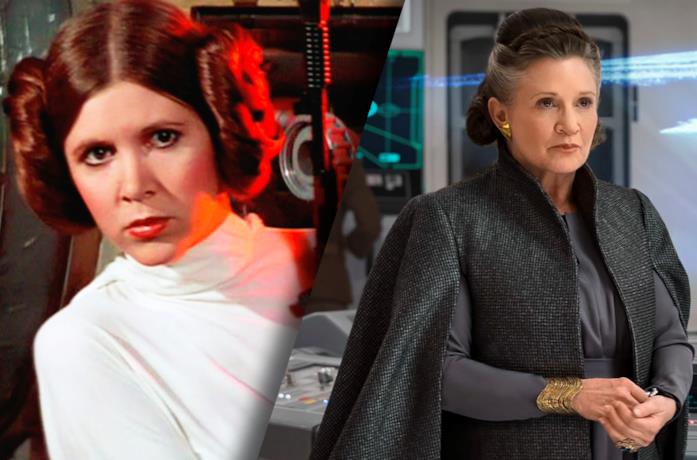 Carrie Fisher nei panni di Leia Organa in Star Wars