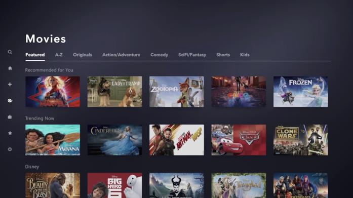 Film, serie TV, musical e documentari per Disney+ La sezione Film di Disney+