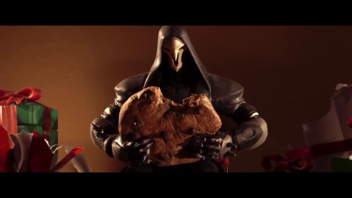Biscotterwatch è il cortometraggio natalizio di Overwatch Una sequenza del cortometraggio Biscotterwatch