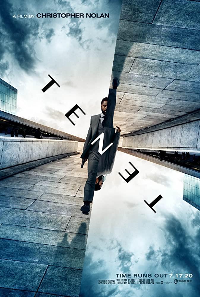 Tenet inverte il flusso del tempo John David Washington nel poster di Tenet