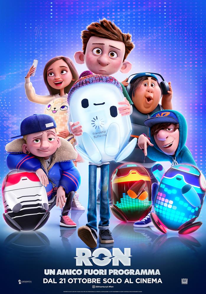 Ron - Un amico fuori programma: i personaggi e i loro doppiatori, anche italiani Il poster italiano del film Ron - Un amico fuori programma