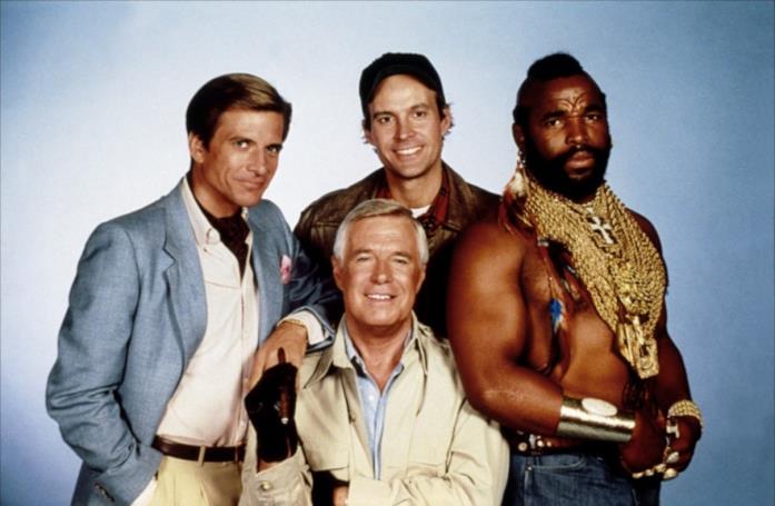 I personaggi principali della serie A-Team
