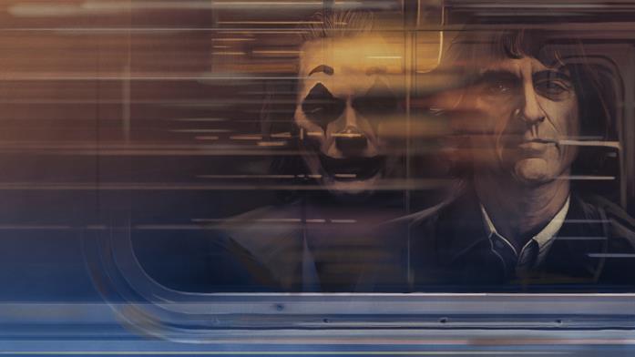Joaquin Phoenix in uno dei poster del film Joker