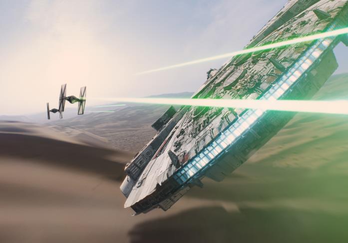 Il Millennium Falcon di Star Wars: Il Risveglio della Forza Star Wars: Il Risveglio della Forza, il Millennium Falcon