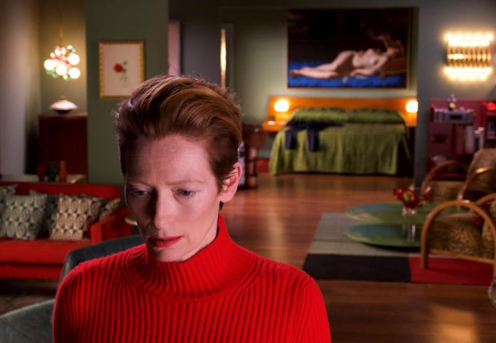 The Human Voice Tilda Swinton in una scena del corto di Pedro Almodóvar