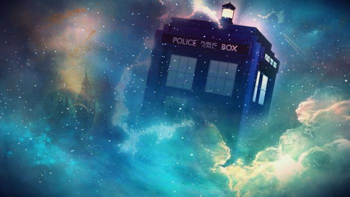 Il TARDIS si presenta con un nuovo arredo interno per accompagnare la nuova Dottoressa Immagine del TARDIS in trasparenza, in mezzo a una nebulosa nello spazio