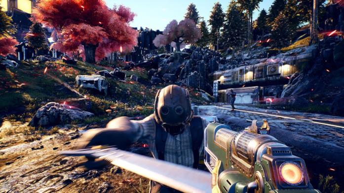 The Outer Worlds: Obsidian parla della longevità del gioco Un nemico attacca il protagonista di The Outer Worlds
