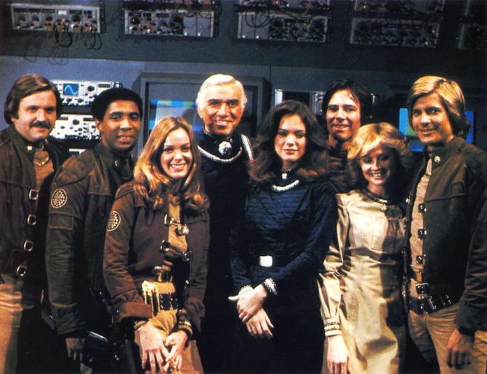 I principali protagonisti della serie TV Galactica L'equipaggio dell'astronave Galactica