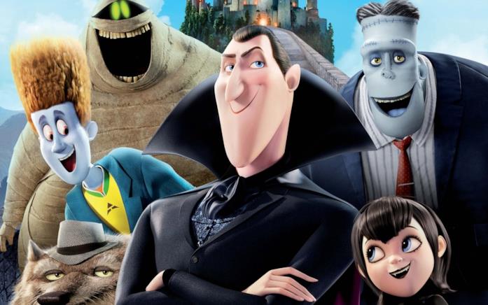 I protagonisti della fortunata saga d'animazione Hotel Transylvania