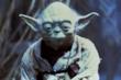 Yoda in una scena del film L'Impero colpisce ancora